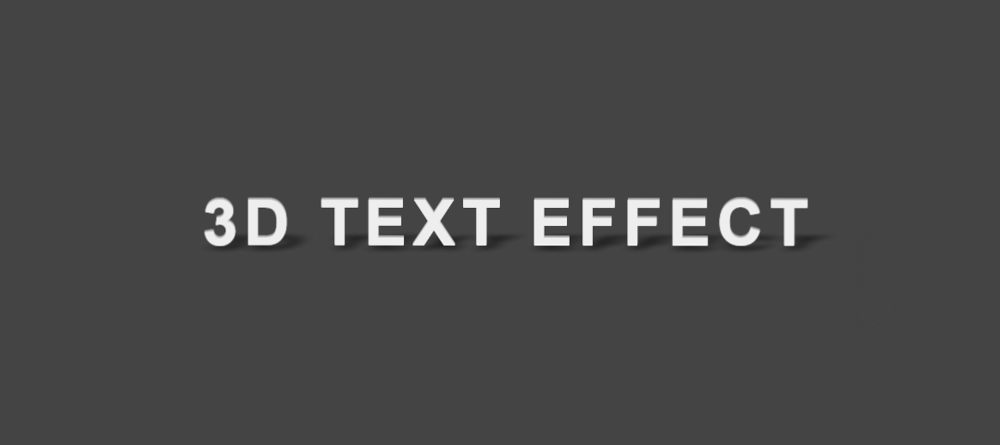Create a 3D text effect using HTML and CSS