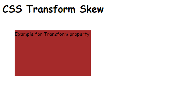 CSS 2d Transform