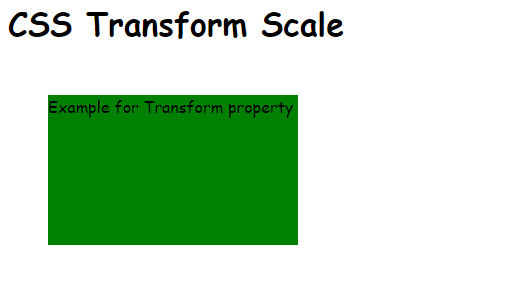 CSS 2d Transform