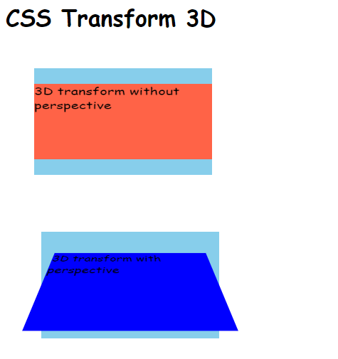 CSS 3D Transform