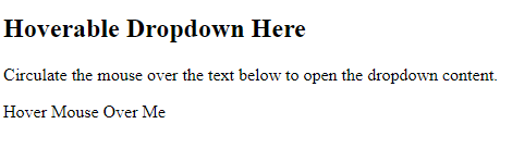 CSS Dropdowns