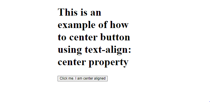 How To Center A Button In CSS TAE