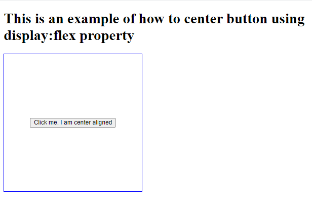 How to center a button in CSS