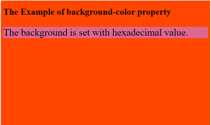 How to change background color in CSS - TAE