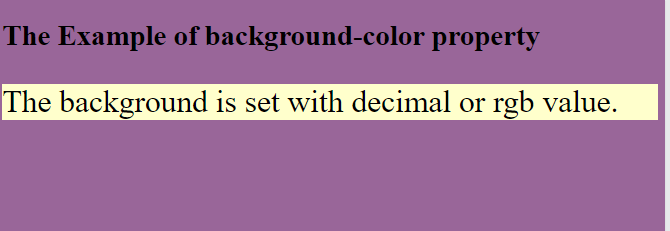 How to change background color in CSS