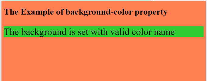 How to change background color in CSS