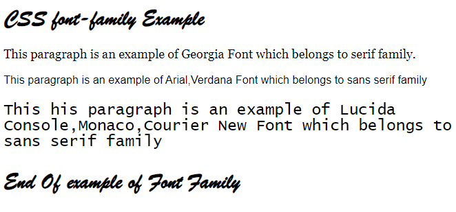 How to change the font in CSS