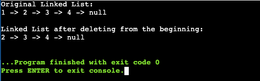 Delete a Node From Linked List