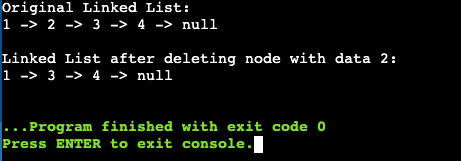 Delete a Node From Linked List