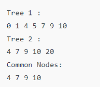Find the Union and Intersection of the Binary Search Tree