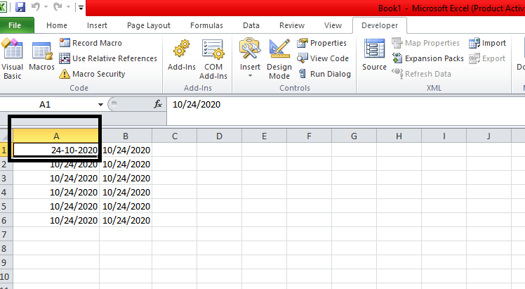 Date and Time in Excel-VBA