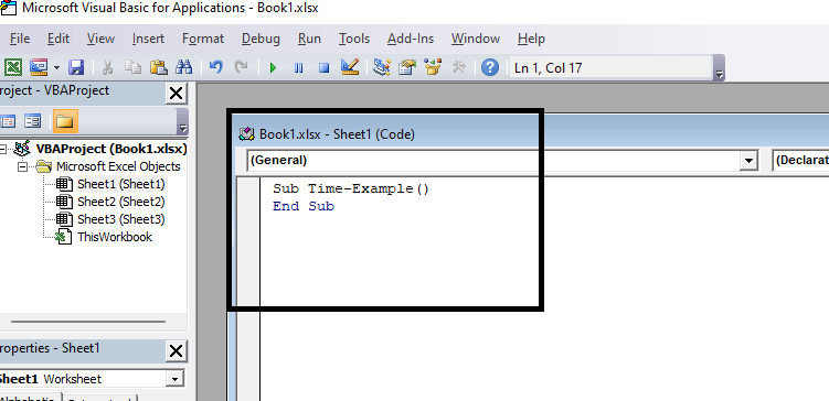 Date and Time in Excel-VBA