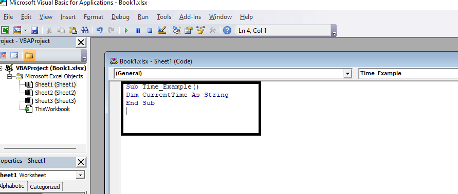 Date and Time in Excel-VBA