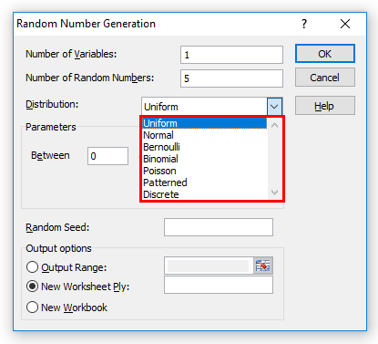How to generate random numbers in excel
