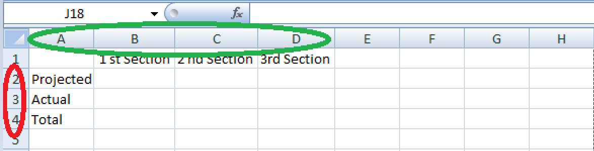 How to print Titles in Excel