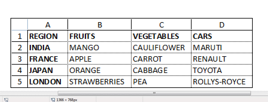 How to print Titles in Excel