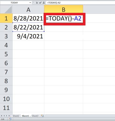 How to use TODAY function in Excel?