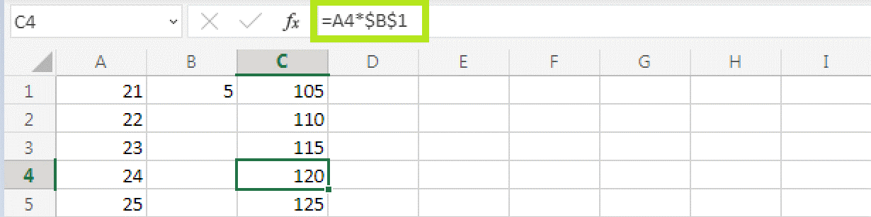 Multiplication in Excel