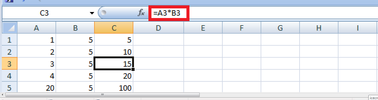 Multiplication in Excel