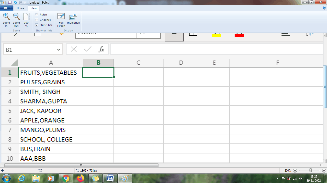 Separate Strings in Excel