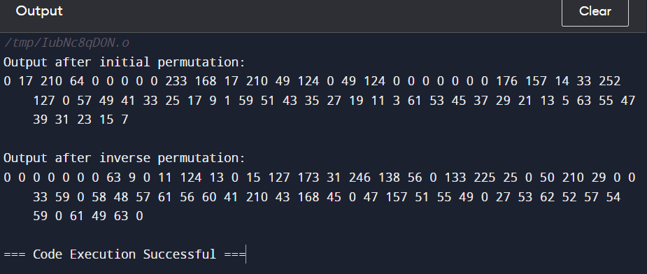 Des Implementation in C