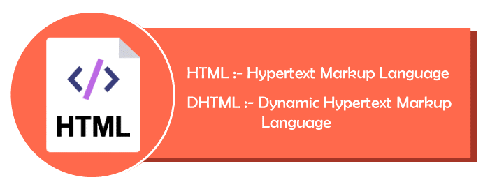 Difference between HTML and DHTML