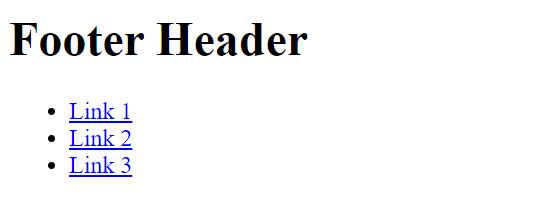 HTML Header Tag