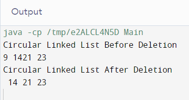 CIRCULAR LINKED LIST INSERTION AND DELETION
