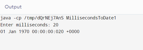 Convert milliseconds to date in Java