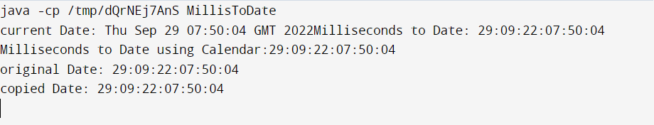 Convert milliseconds to date in Java