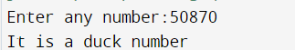 Duck number in Java