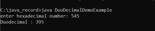 Duodecimal in Java