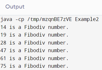 Fibodiv Number in Java