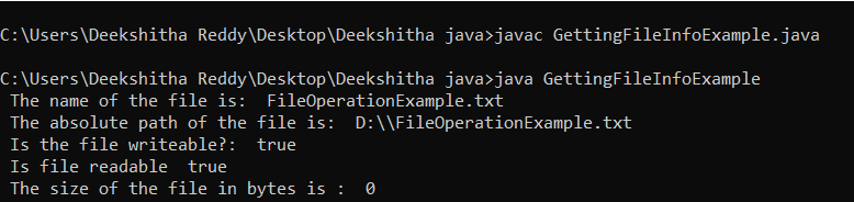 File Operation in Java