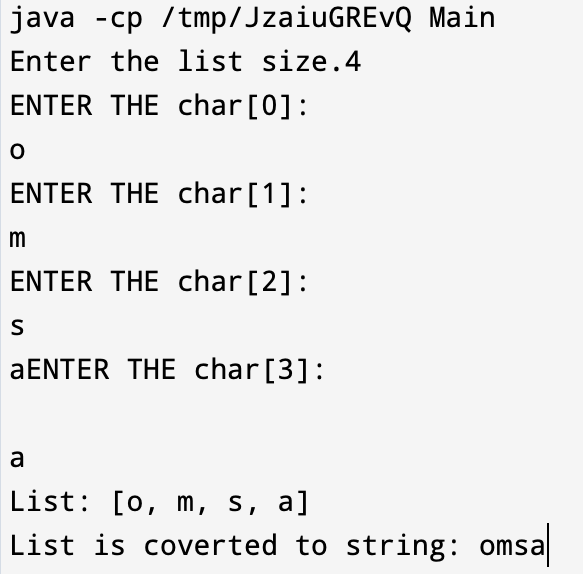 How to convert list to String in java
