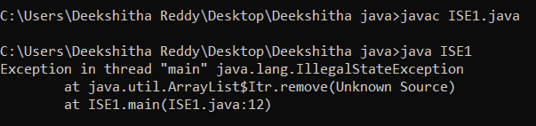 How to resolve Illegal state exceptions in Java