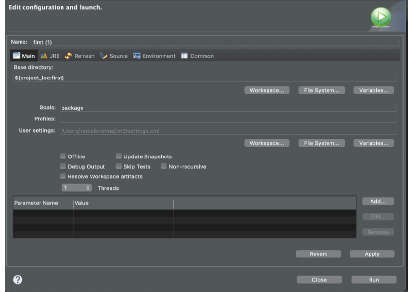 How to run a maven project in eclipse