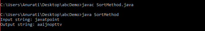 How to sort a String in Java