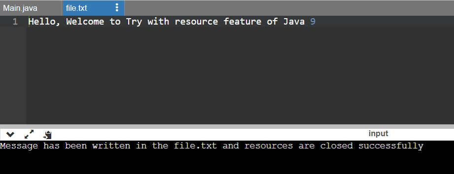 Java 9 Try With Resources 