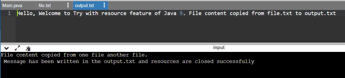 Java 9 Try With Resources 