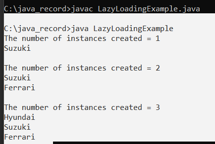 Lazy loading in Java