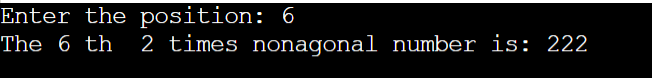 Nonagonal number in Java