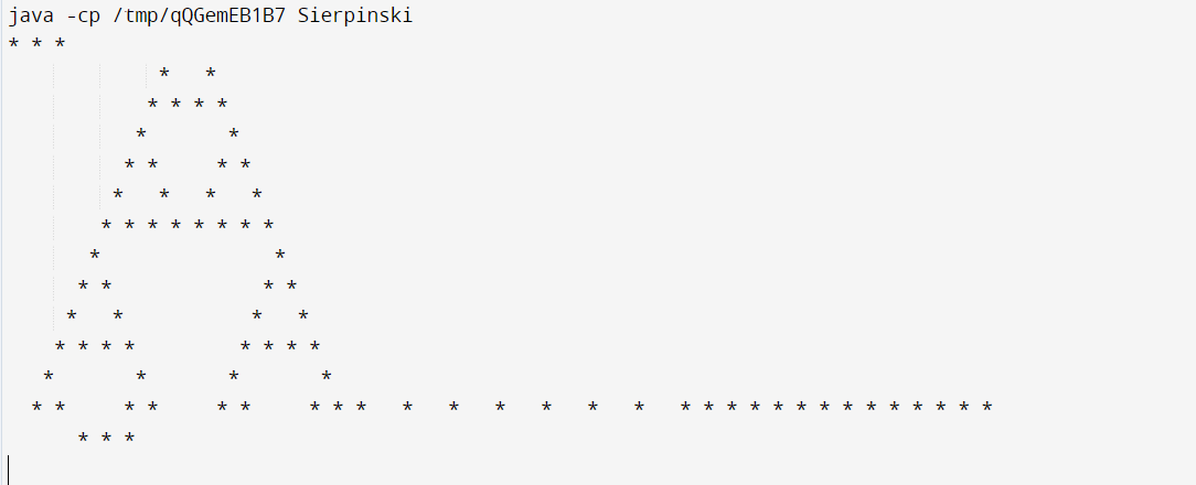 Sierpinski Number in Java