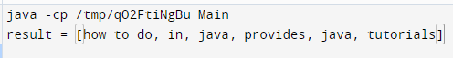 Split String into String Array in Java