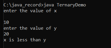 The conditional operator in Java