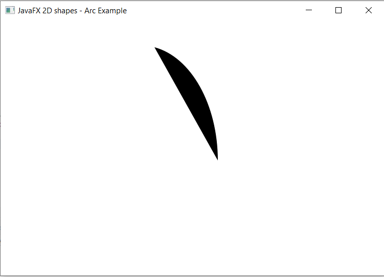 JavaFX 2D Shape -Arc