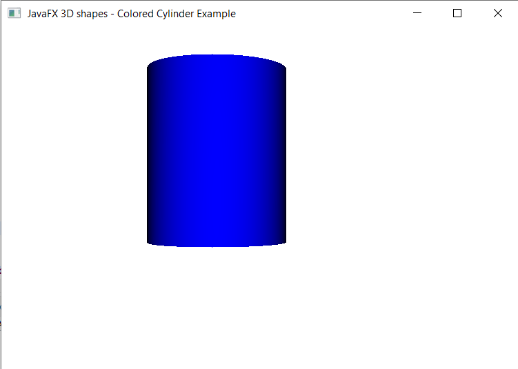 JavaFX 3D Shape -Cylinder