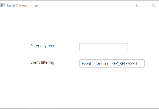 JavaFX Event Filters