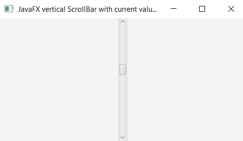 JavaFX ScrollBar