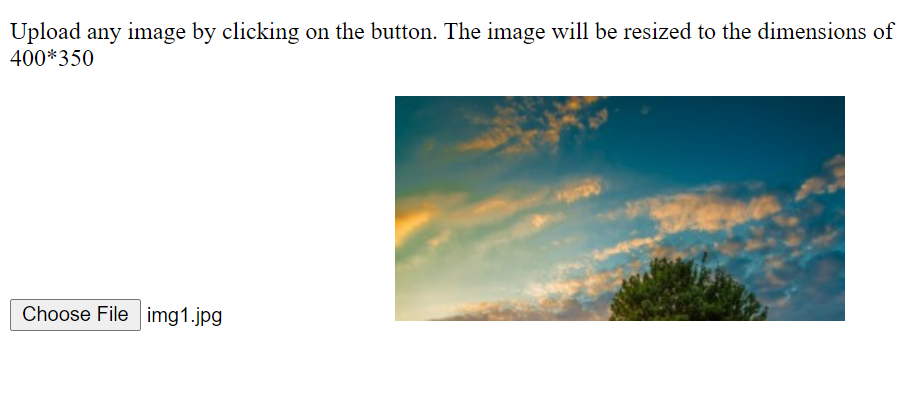 JavaScript Image resize before upload